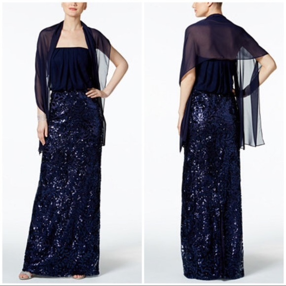 blouson gown vince camuto